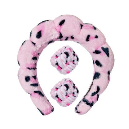 Pluche Spa Hoofdband & Polsband Set - Fluffiea