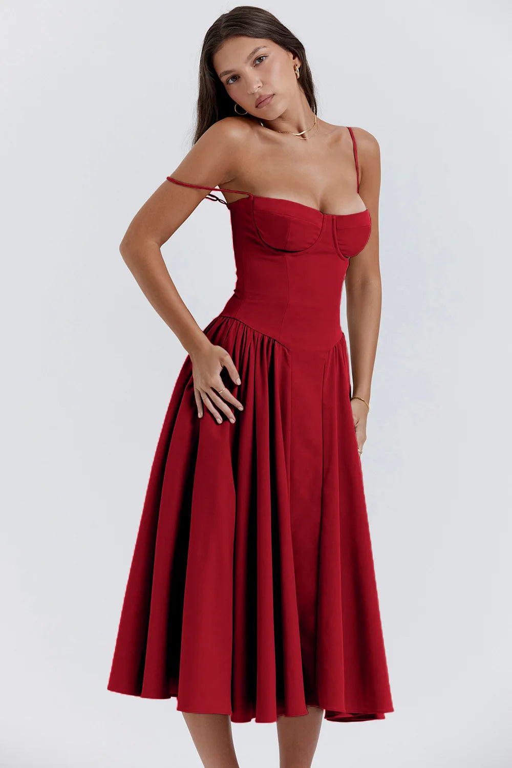 Zomerjurk met Sweetheart Halslijn – Elvira