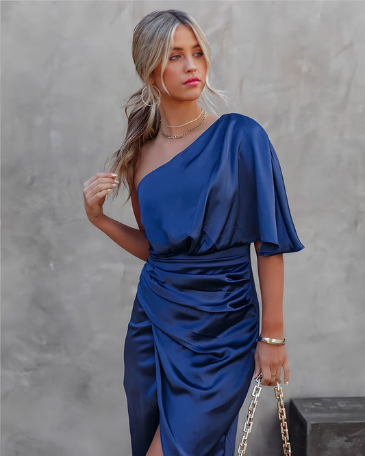 Cocktailjurk met Eén Schouder - Valeria