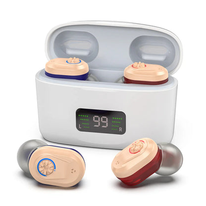 Draadloos mini-hoortoestel met geluidsreductie – HearMax