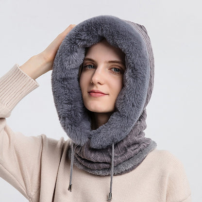 3-in-1 Winter Sjaal en Muts voor Dames - Isabella