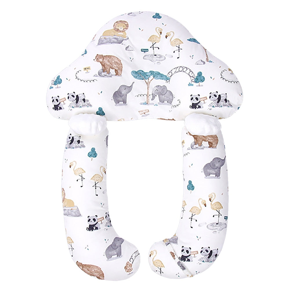 Ergonomisch katoenen babykussen voor een veilige en comfortabele slaap.