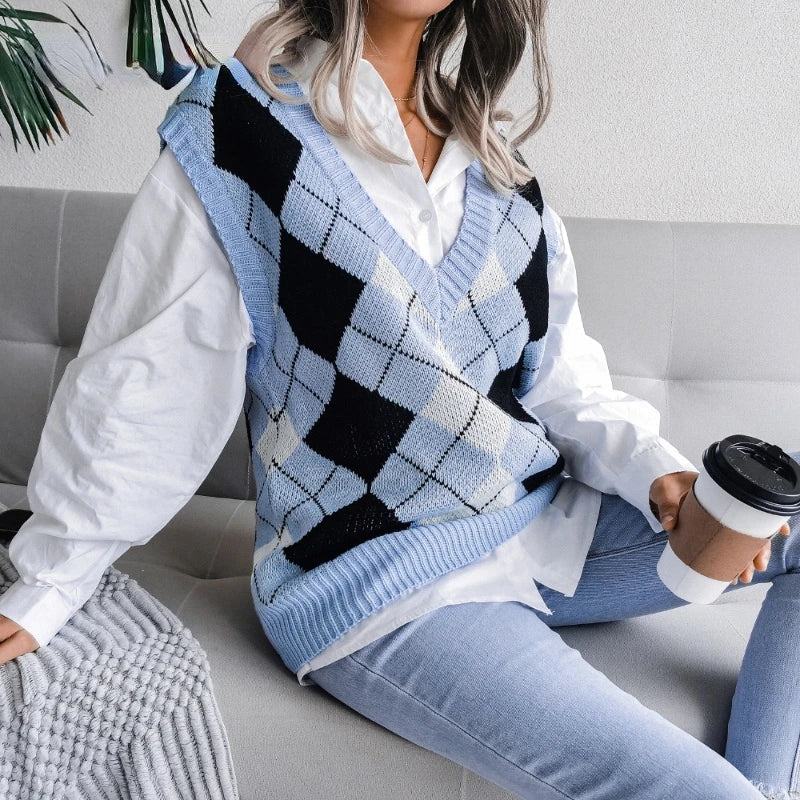 Geruite Dames Spencer – Yara