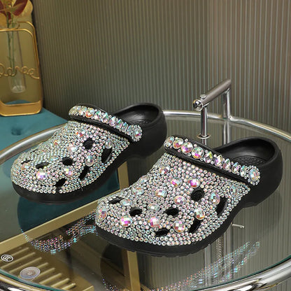 Kristalversierde Zomer Dames Slippers van EVA – Alviera