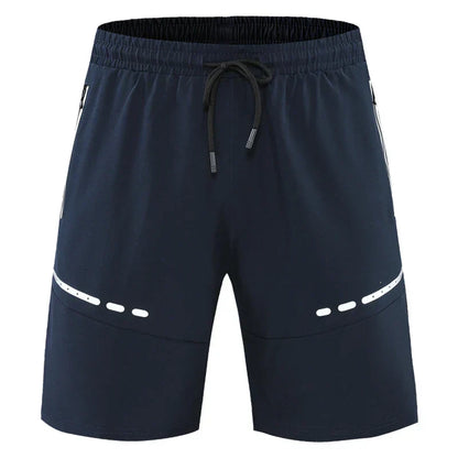 Sportieve & Stijlvolle Slim-Fit Trainingsshorts met Ritszakken – Kian