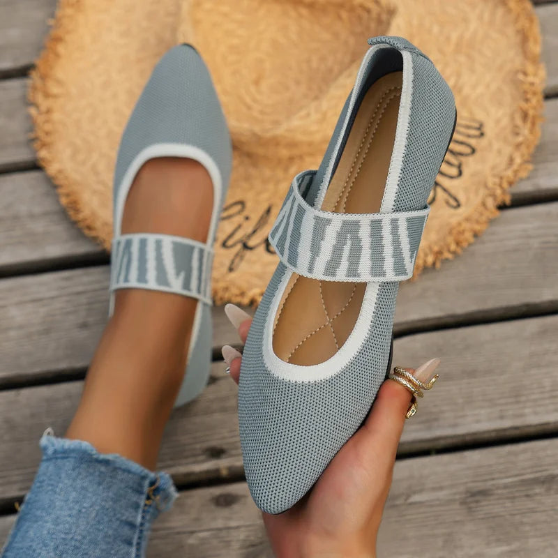 Stijlvolle dames zomerschoenen met spitse neus - Lina