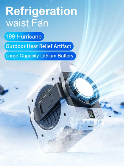 8000mAh Heup Clip Ventilator met Koeling & 199 Snelheid instellingen – ChillMate