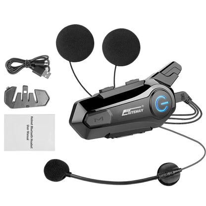 Bluetooth Motorhelm Intercom Headset met 1000m Bereik & IPX6 Waterdicht – RoadComm