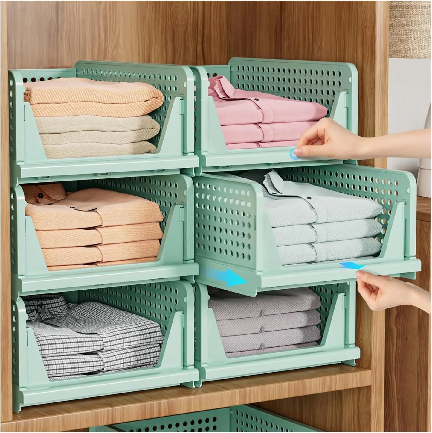 5-Pack Stapelbare Vouwbare Kastopbergdozen – Liora