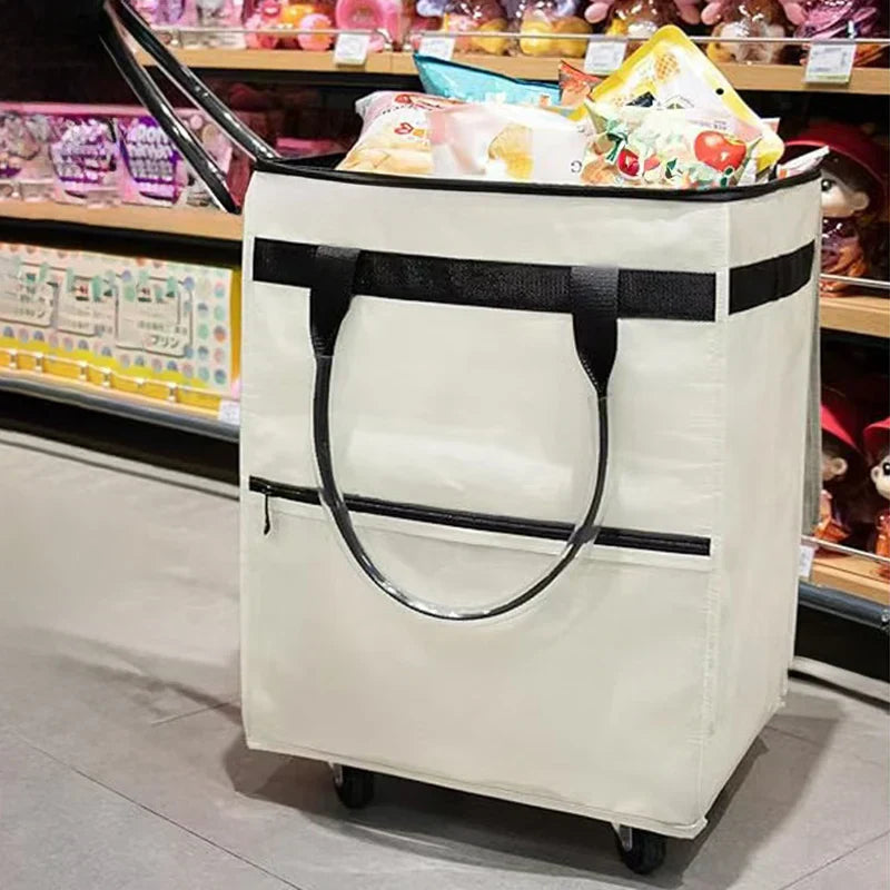 Herbruikbare Winkelzak met Wielen – Rollex – (Grote Capaciteit)