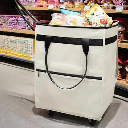 Herbruikbare Winkelzak met Wielen – Rollex – (Grote Capaciteit)