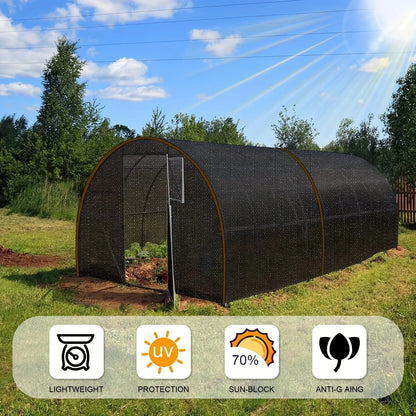 Zwarte schaduwdoek mesh bedekking – SunGuard