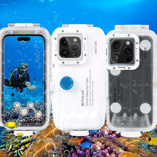 Waterdichte Duikbehuizing voor iPhone met 40m Dieptebescherming & Touchbediening – AquaShield
