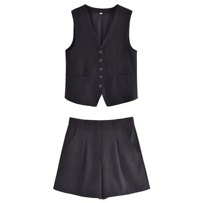 Tweedelige zomeroutfit met vintage-top – Amaya