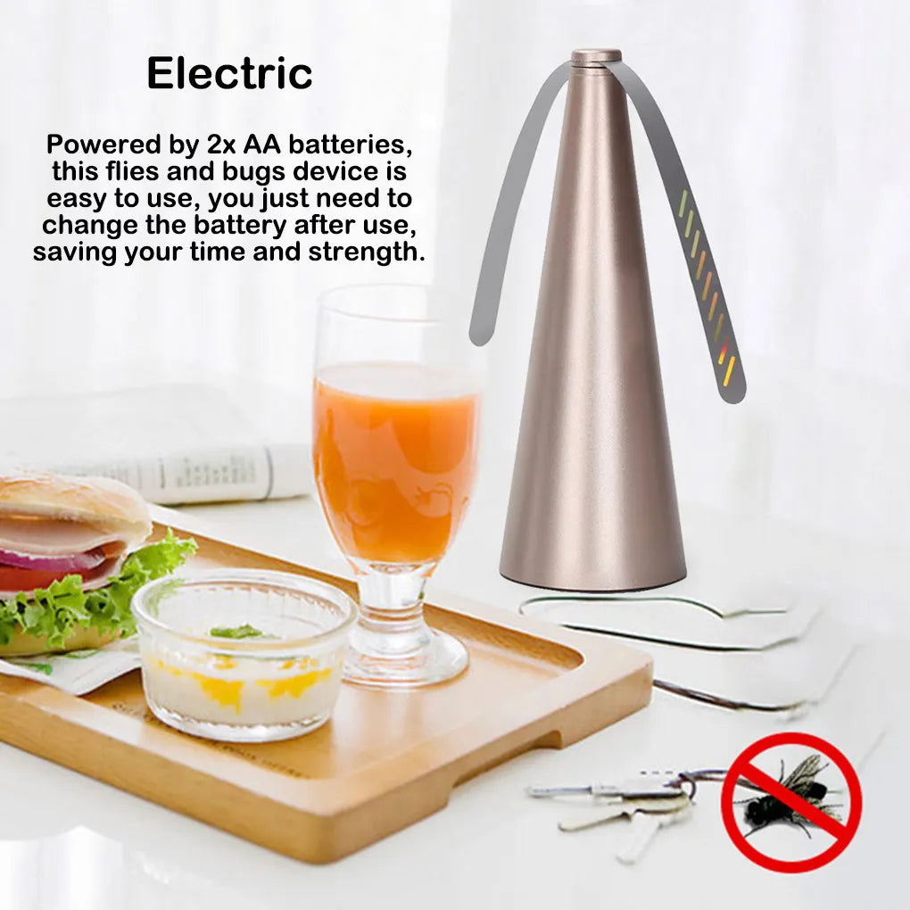 Buiten Vlieg- en Insectenafschrikkende Ventilator voor Eettafel en Maaltijden – BugFree