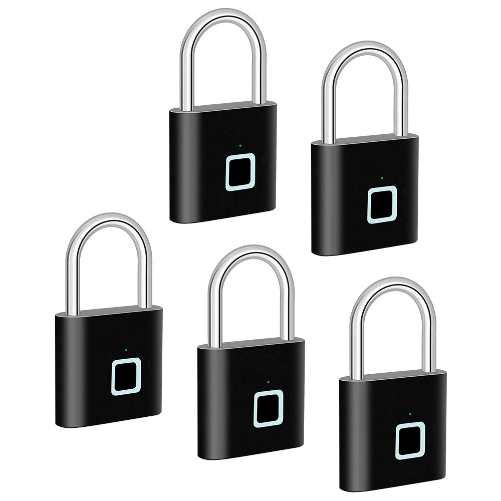 Slim vingerafdrukhangslot met USB-opladen & waterdicht ontwerp – Titan