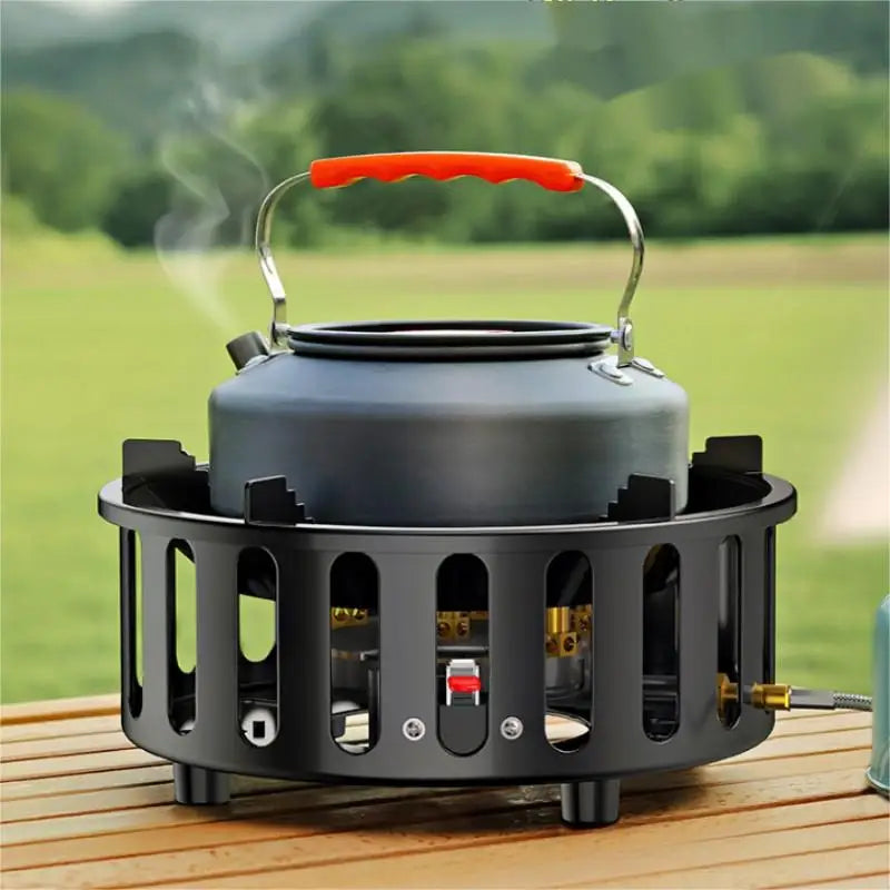 7-Core Draagbare Camping Gas Branders met Elektronische Ontsteking – Kael