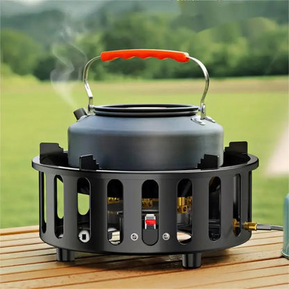 7-Core Draagbare Camping Gas Branders met Elektronische Ontsteking – Kael
