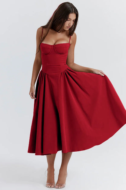 Zomerjurk met Sweetheart Halslijn – Elvira