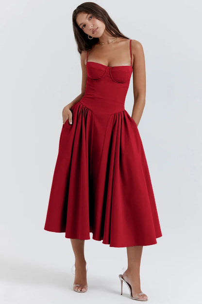 Zomerjurk met Sweetheart Halslijn – Elvira