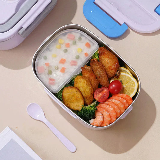 1.5L Elektrische Lunchbox Voedselverwarmer 60W Draagbare Lekvrije Verwarmer