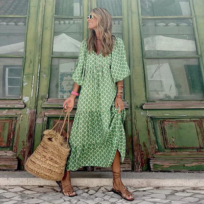 Boho zomerjurk in Ibiza-stijl met een losse pasvorm – Elira