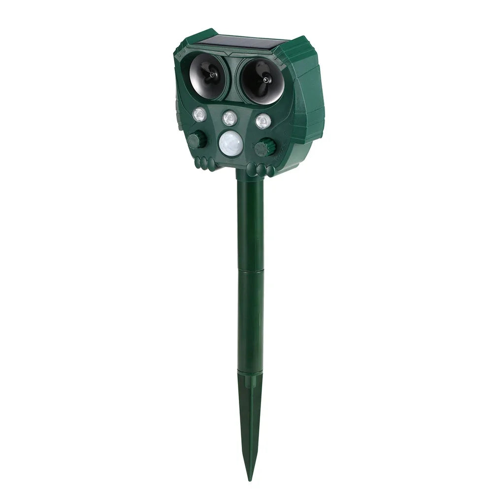 Zonne- ultrasoon Dierafschrikkers met PIR-sensor en knipperlicht – GuardPet