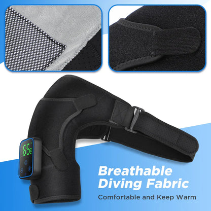 3-in-1 Elektrische Schouder-, Elleboog- en Knie Massager met Verwarming & App Besturing – ReliefPro