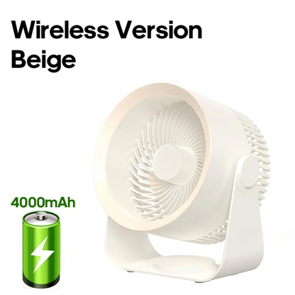 Multifunctionele Elektrische Ventilatorcirculator met 4000mAh Batterij – AirFlex