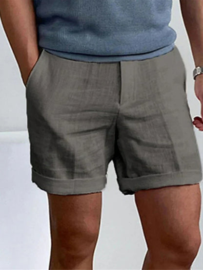 Lichte Linnen Heren Zomershorts met Relaxte Pasvorm - Jorin