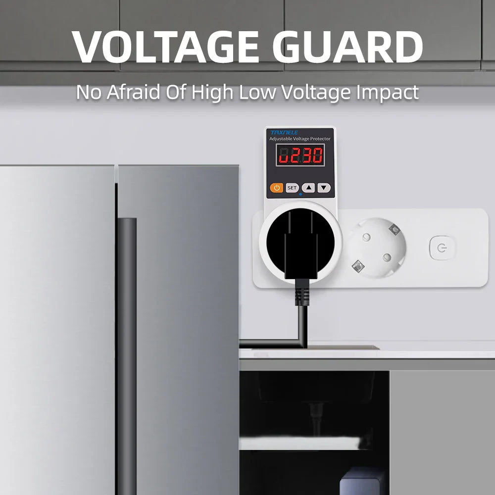 Automatische Spanningsbeveiligingsstekker met Aanpasbare Instellingen – VoltGuard