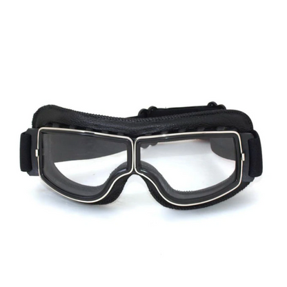 Vintage Leren Motorbril - RiderEdge