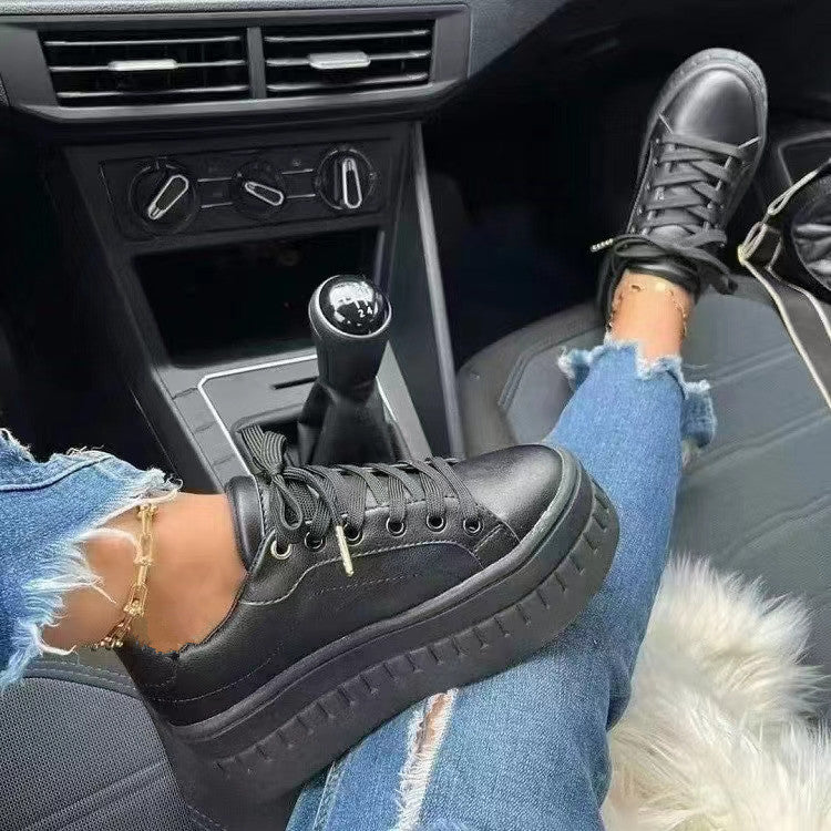 Stijlvolle Luxe Platform Dames Sneakers - Nina