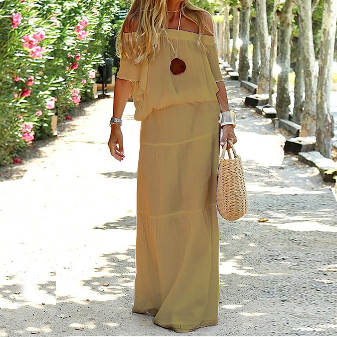 Off Shoulder Zomerjurk - Soleil