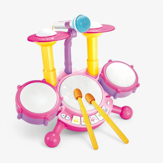 Interactief leer-drumstel met microfoon voor peuters – RhythmusSpaß Mini