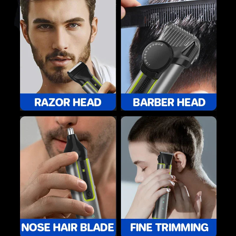 Baardtrimmer & draadloze haartrimmerset – HydroTrim