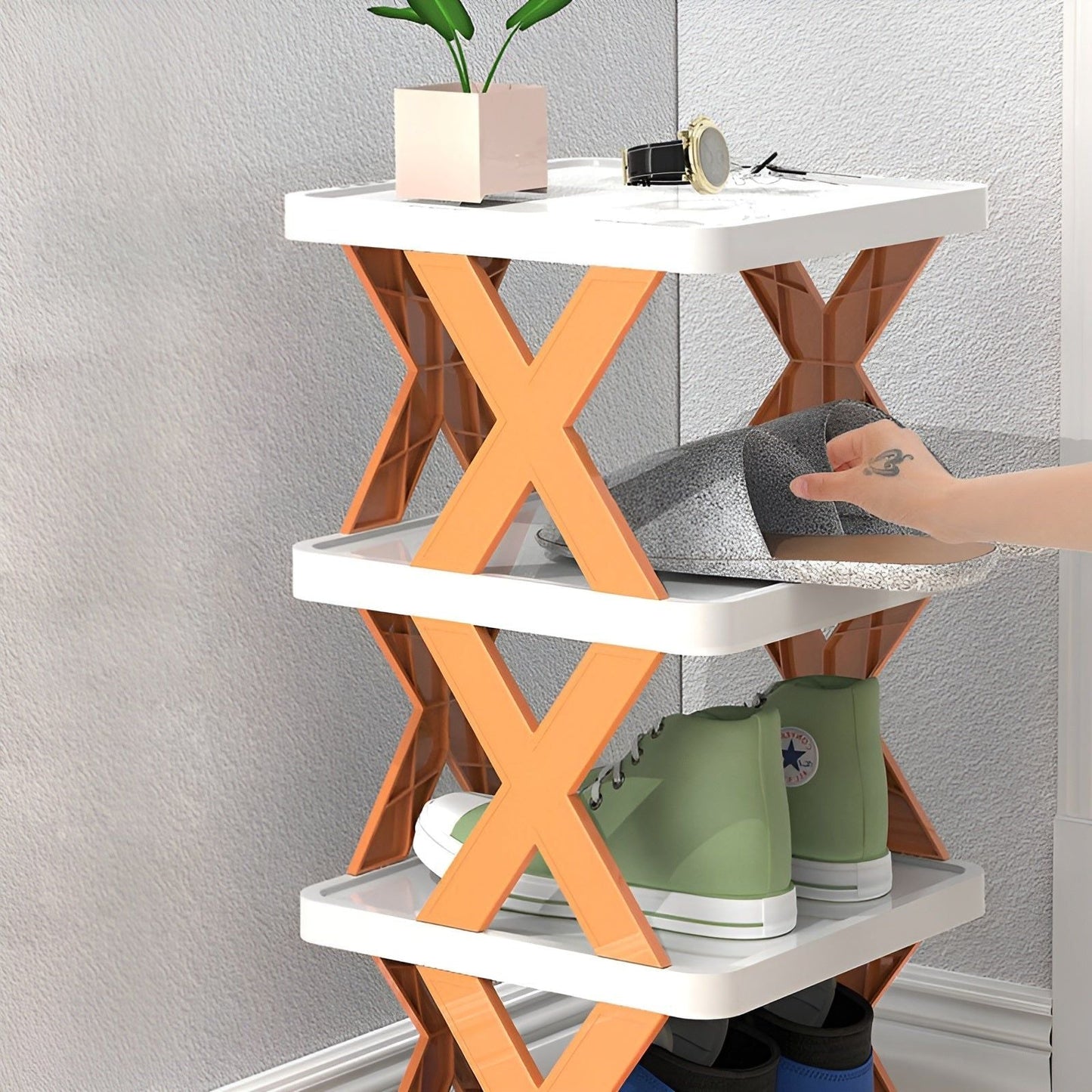 Multifunctioneel en Opvouwbaar Schoenenrek - SpaceSaver