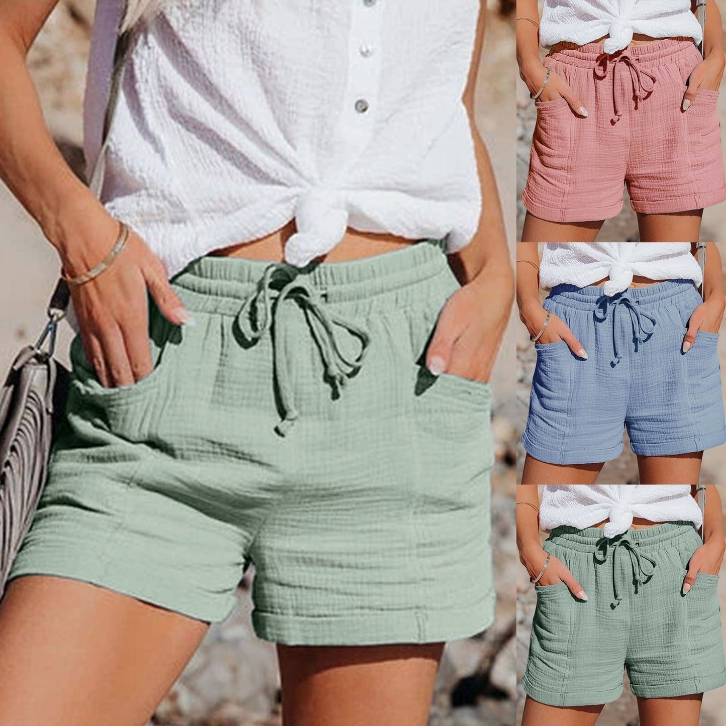 Dames Zomer Katoenen Shorts – Mira