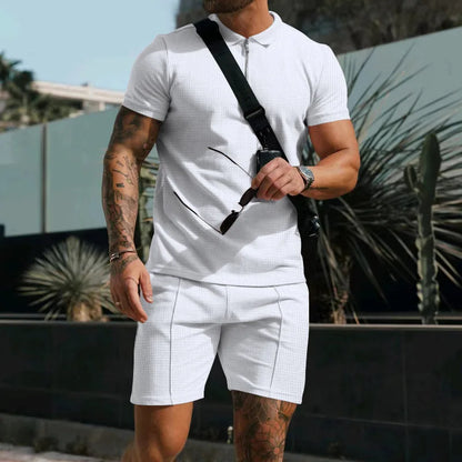 Ademende & Stylish Heren Zomerset met Poloshirt & Shorts - Nilo