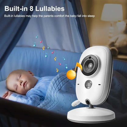 3,5-Inch Video Babyfoon met Nachtzicht, Temperatuurweergave en Twee-Weg Audio