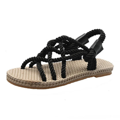 Gevlochten Gladiatorsandalen – Serina