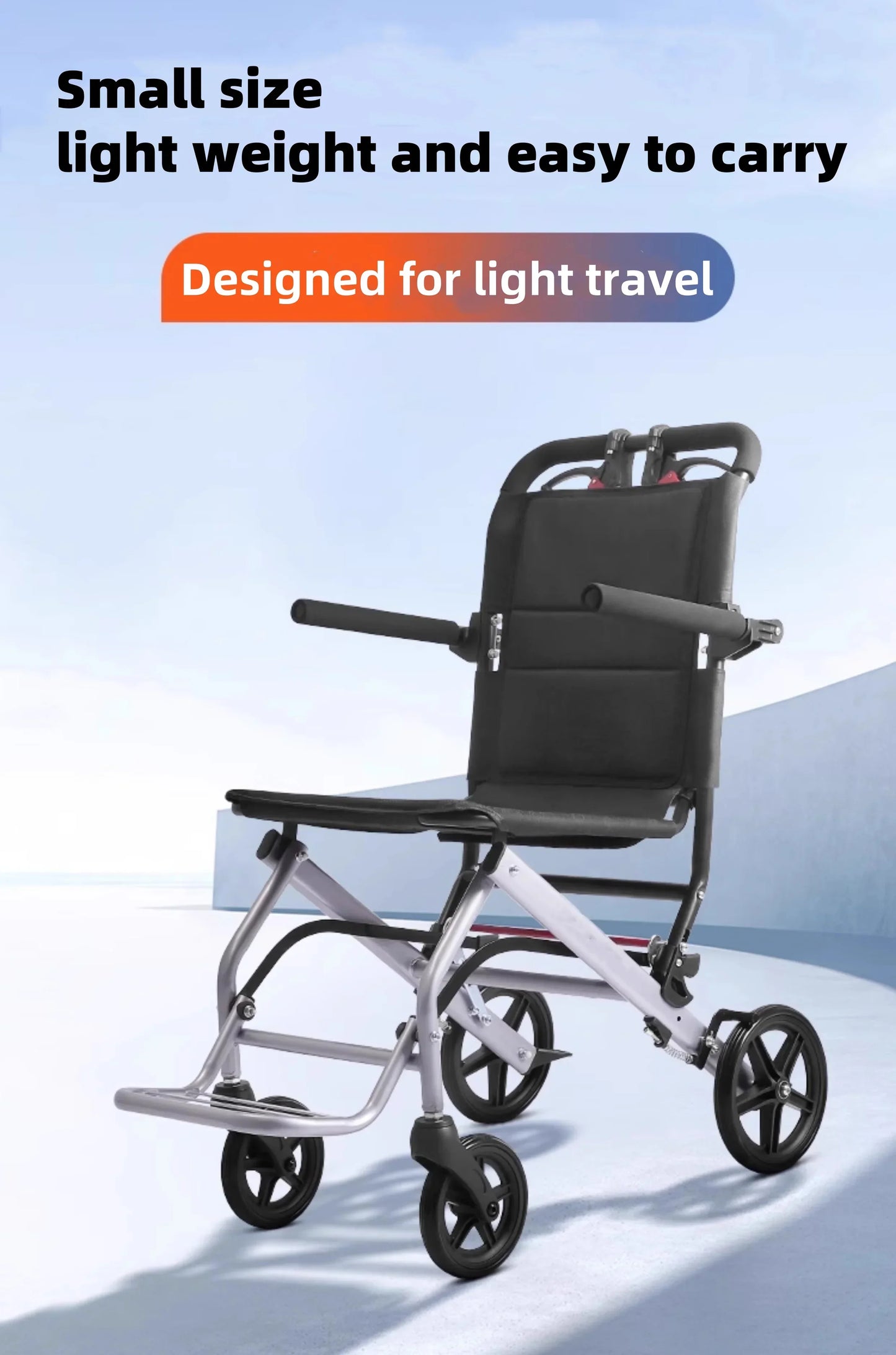 Lichtgewicht Rolstoel – Aeris – (Draagbaar Ontwerp)