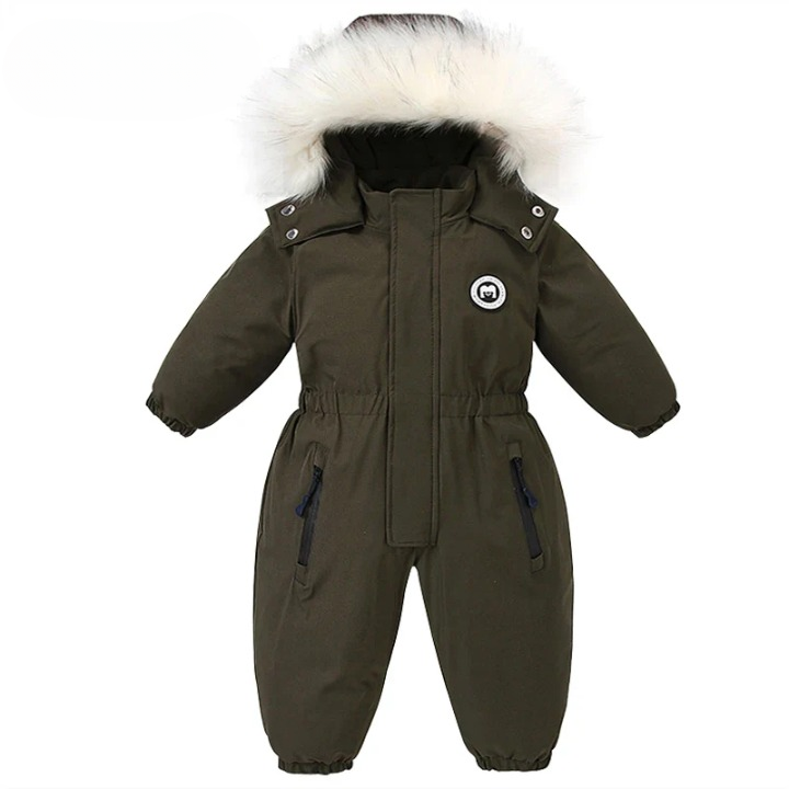 Baby-winteroverall met capuchon, waterdicht en warm gevoerd – Mila Winterzauber-editie