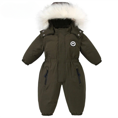 Baby-winteroverall met capuchon, waterdicht en warm gevoerd – Mila Winterzauber-editie