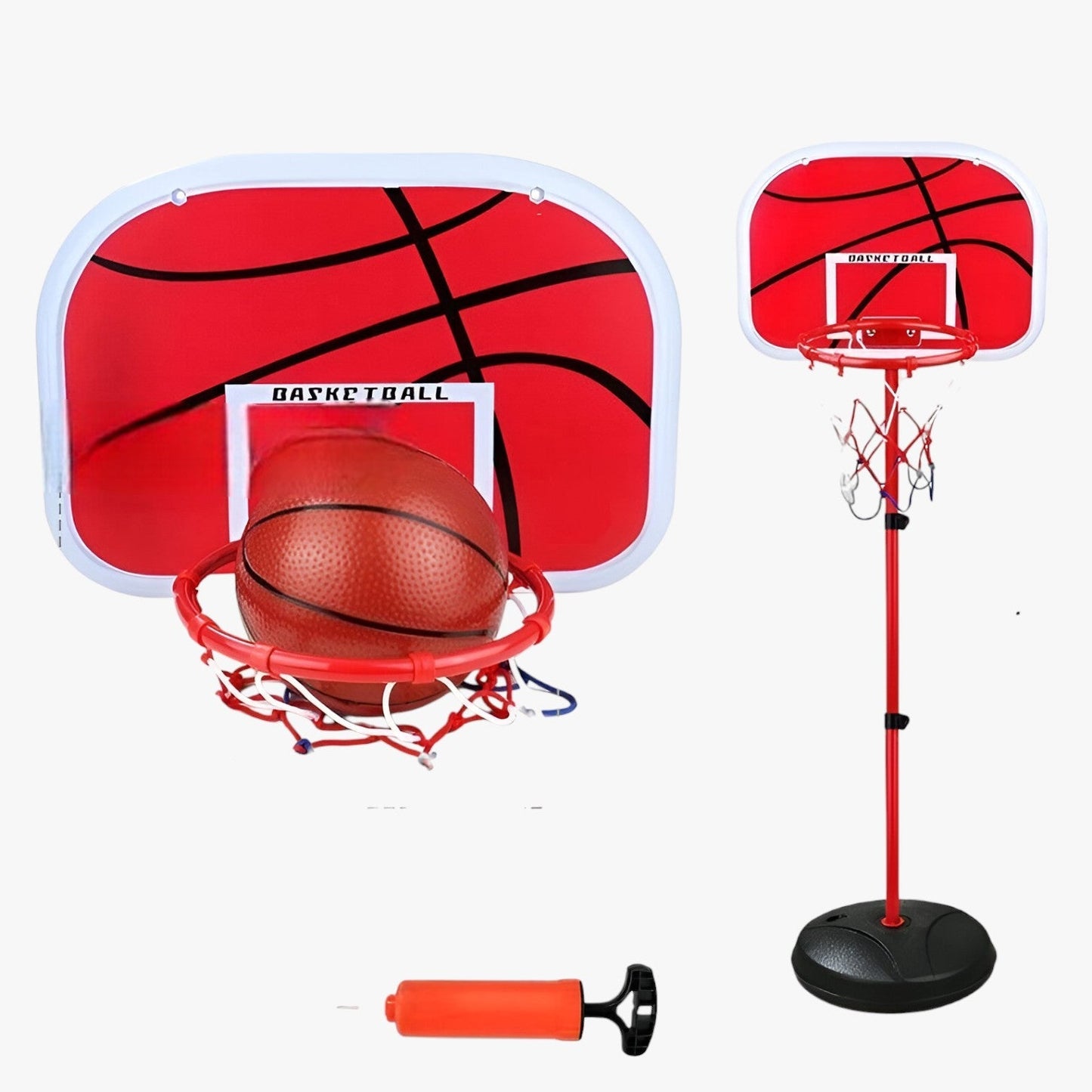 In hoogte verstelbare kinderbasketbalring – speelplezier voor binnen en buiten