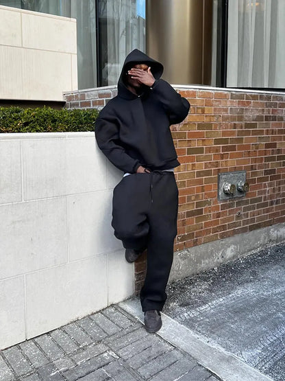 Oversized heren trainingspak met hoodie & joggingbroek - Bastian