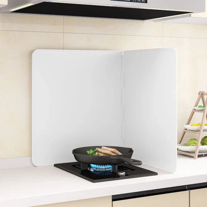 Vouwbare Roestvrijstalen Vet Spatbescherming 2-zijdige Oliebescherming – CookShield