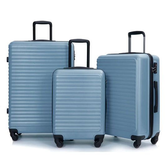 3-Delige Blauwe ABS-Hardshell Kofferset – Belgrado