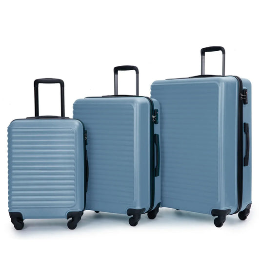 3-Delige Blauwe ABS-Hardshell Kofferset – Belgrado
