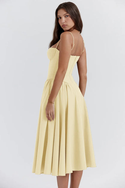 Zomerjurk met Sweetheart Halslijn – Elvira